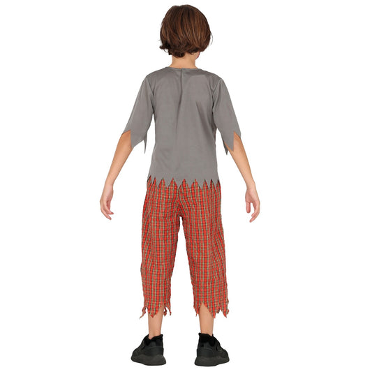 Fato de Zombie Colegial para menino