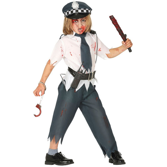 Fato de Zombie Polícia com Bicos para menino