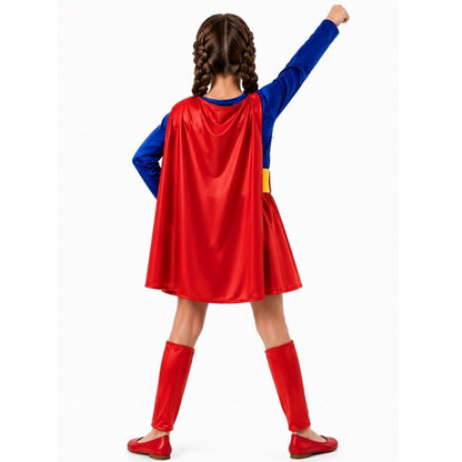 Fato de Super Heroína com Capa para menina