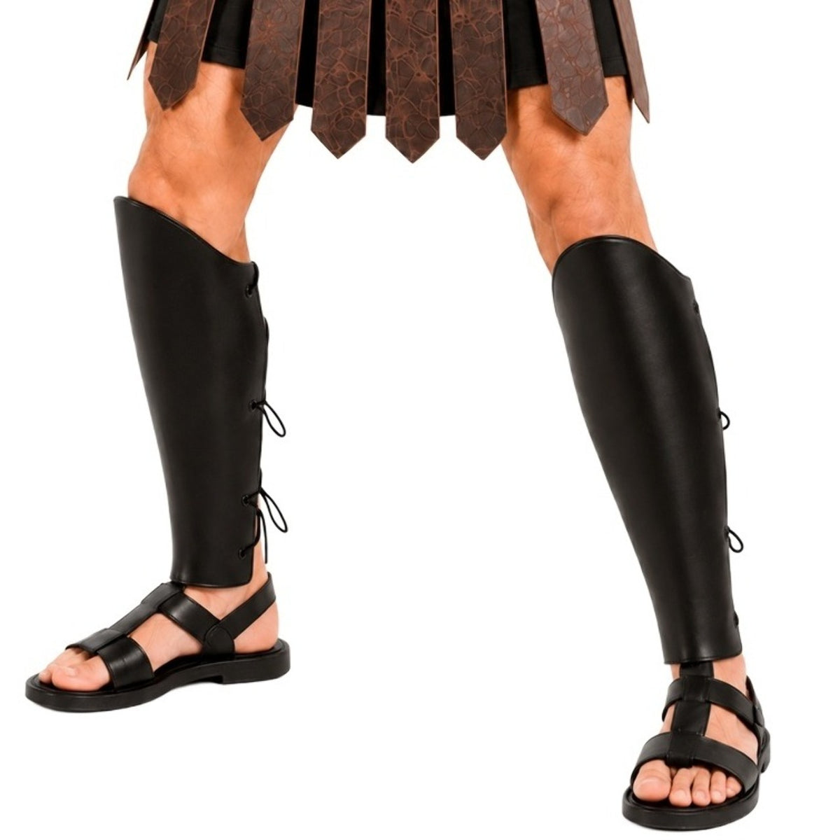 Caneleiras Pretas Gladiador