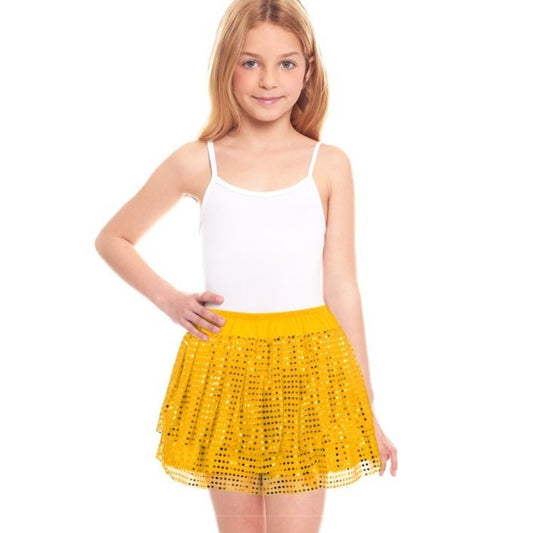 Saia Dourada Brilhante infantil