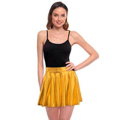Saia Metálica Dourada