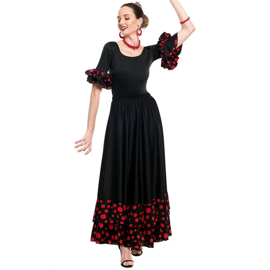 Saia Flamenca Preta