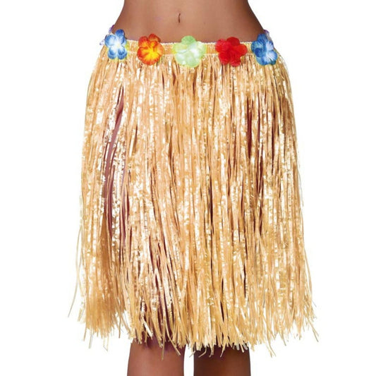 Saia Havaiana Curta de Palha