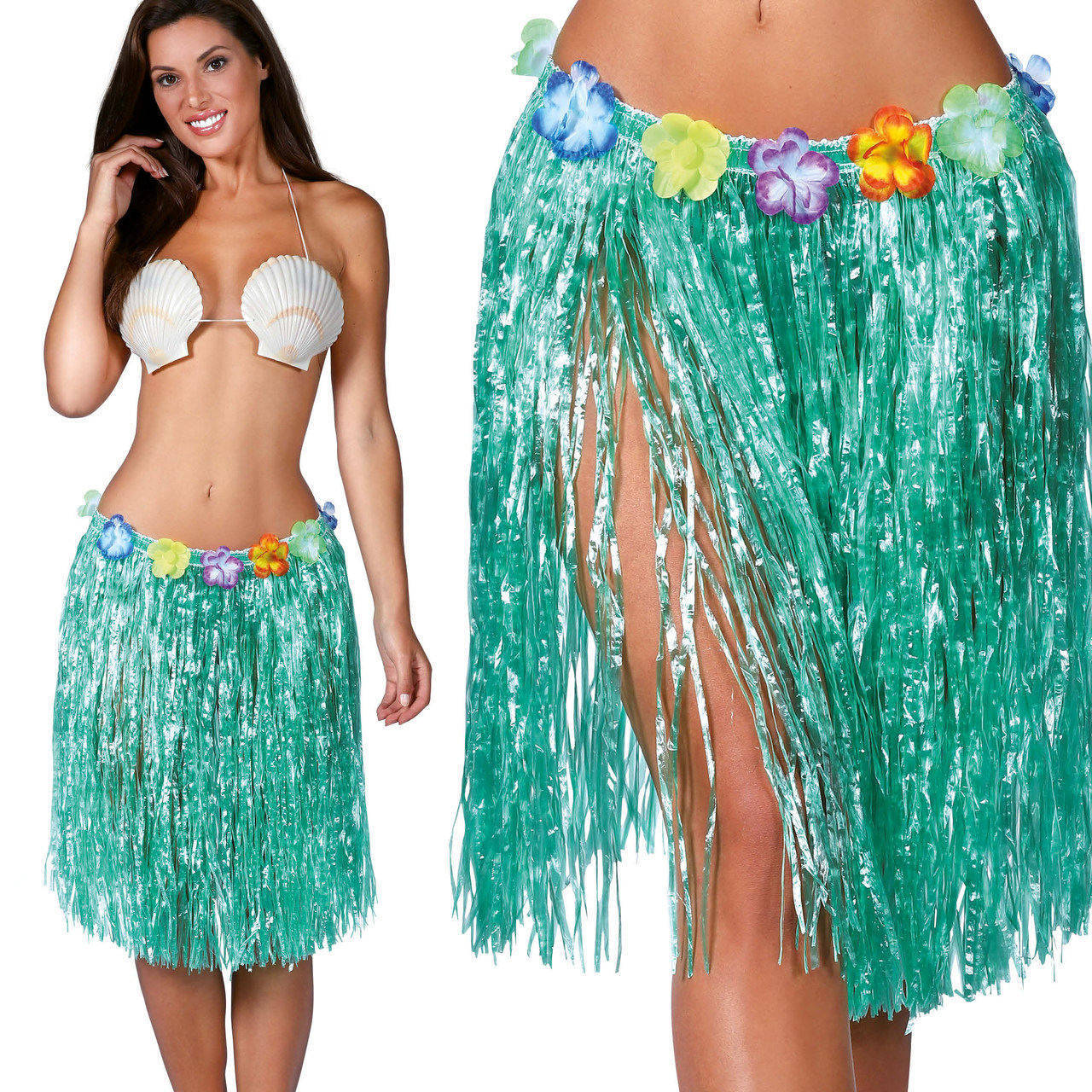Saia Havaiana Verde Curta