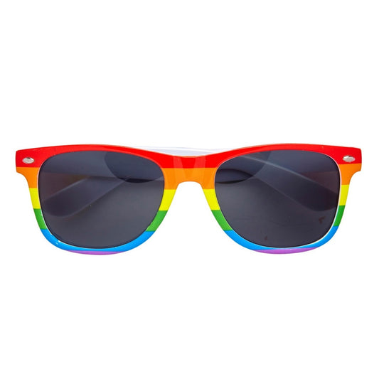 Óculos multicoloridos arco-íris