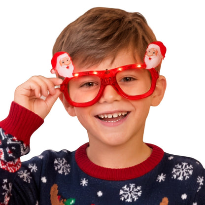 Óculos de Pai Natal Luminosos