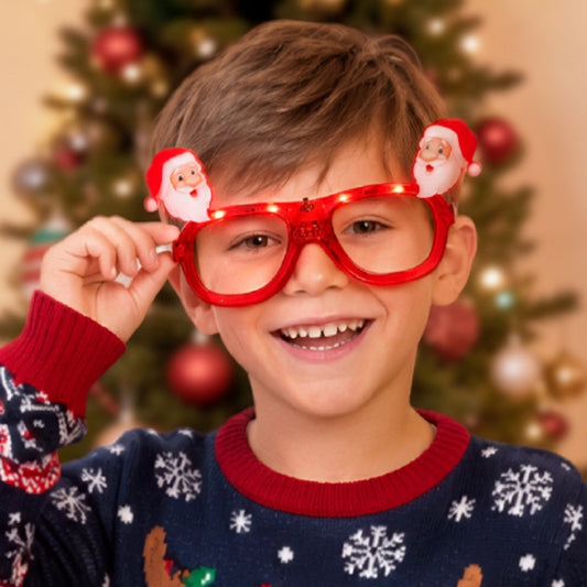 Óculos de Pai Natal Luminosos