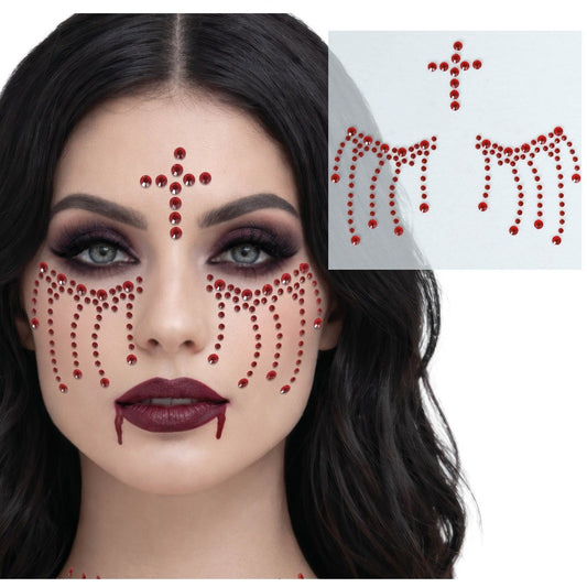 Gemas Glitter Autocolantes Sangrentas