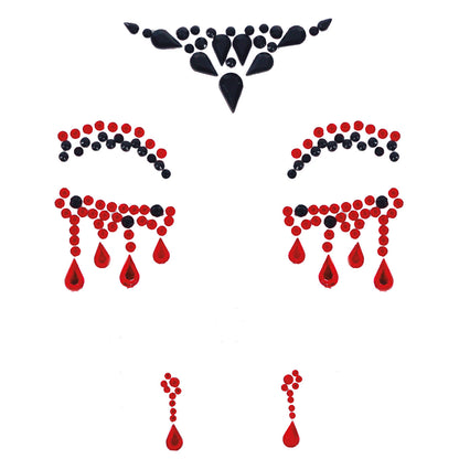 Gemas Glitter Autocolantes Vampiresa