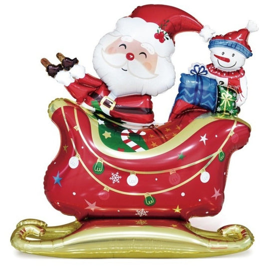 Balão de Foil Trenó do Pai Natal