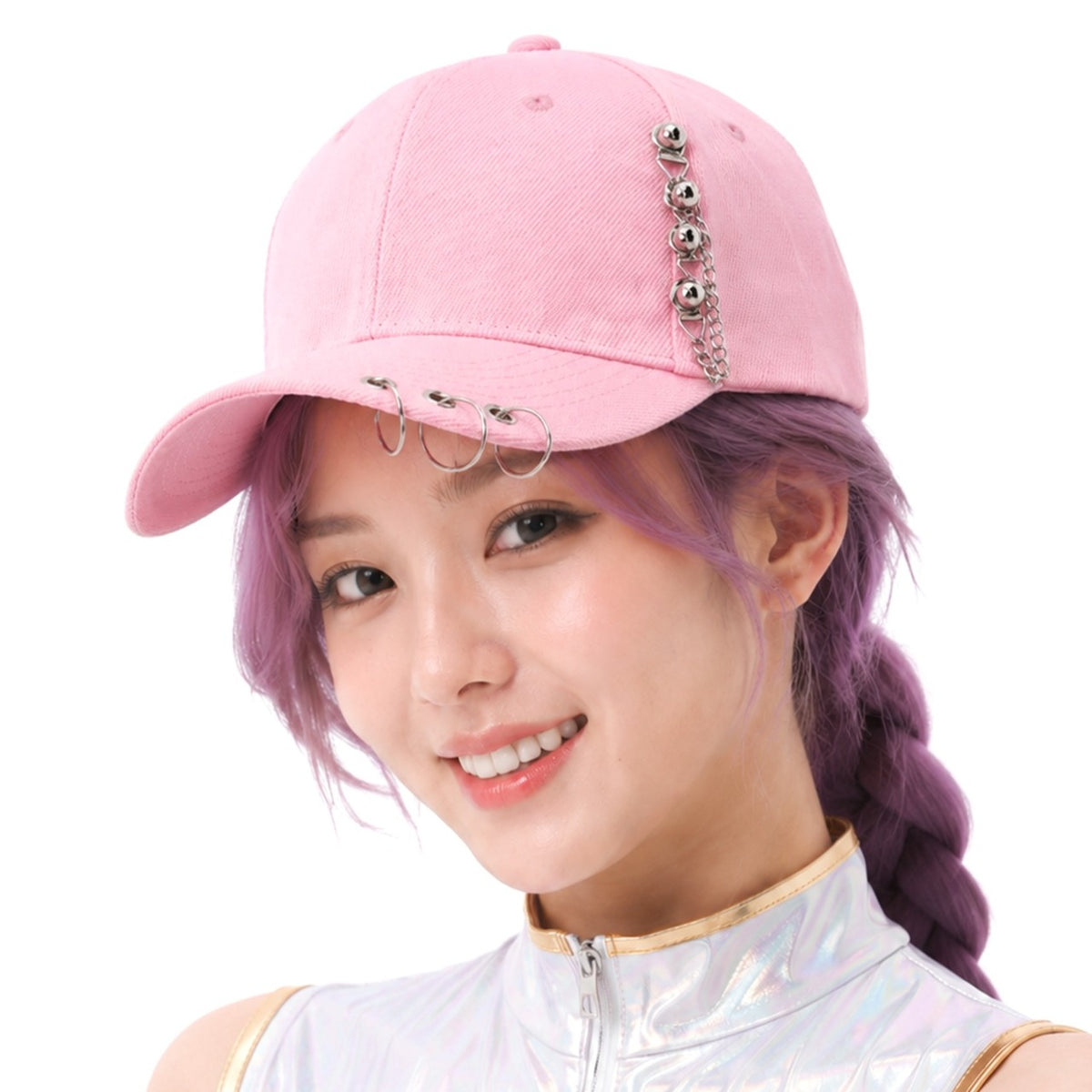 Boné Rosa K-Pop
