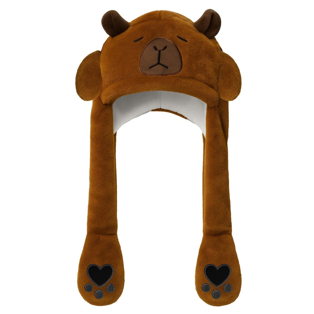 Gorro de Capivara com Orelhas Móveis e luz