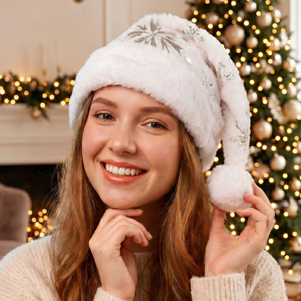 Gorro de Natal Flocos de Neve