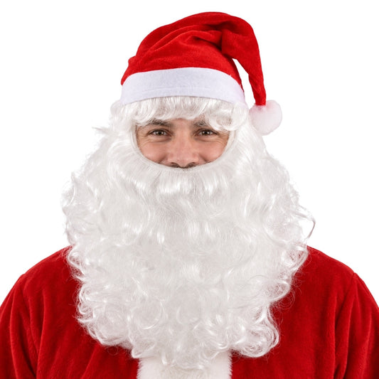 Gorro de Pai Natal com Barba