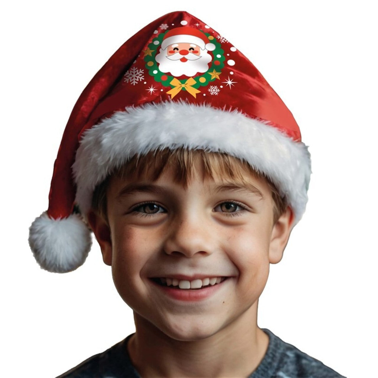 Gorro de Pai Natal Decorado infantil
