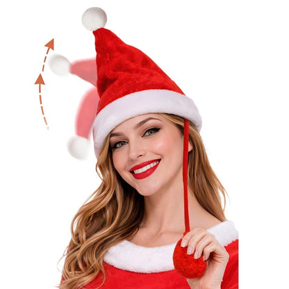 Gorro de Pai Natal com Movimento