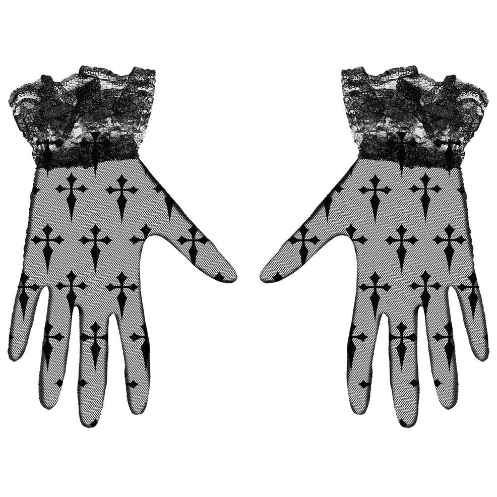 Luvas Góticas Cruzes