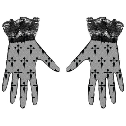 Luvas Góticas Cruzes