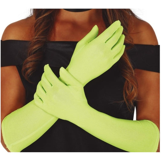 Luvas Compridas Verde Claro