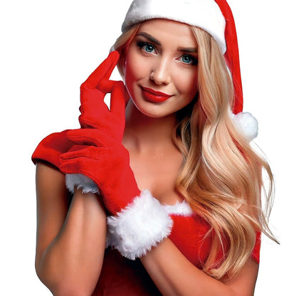 Luvas da Mamãe Noel Vermelhas
