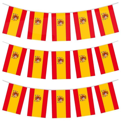 Grinalda de Bandeirolas de Espanha 10m