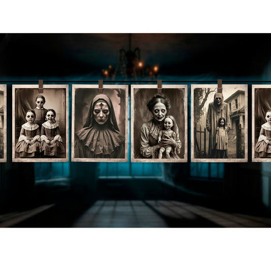 Grinalda de Fotos Tenebrosas Halloween