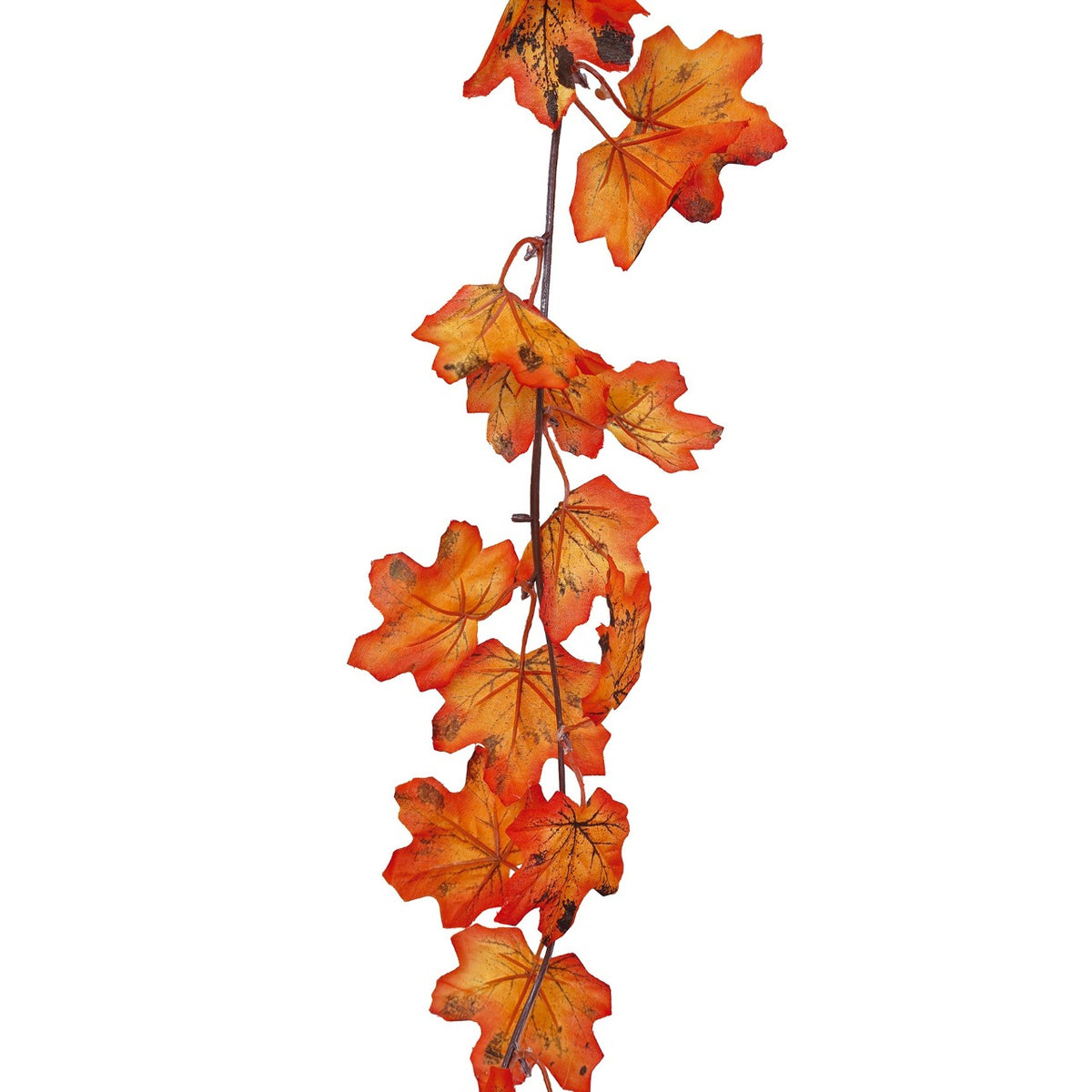 Grinalda de Folhas Laranja Outono