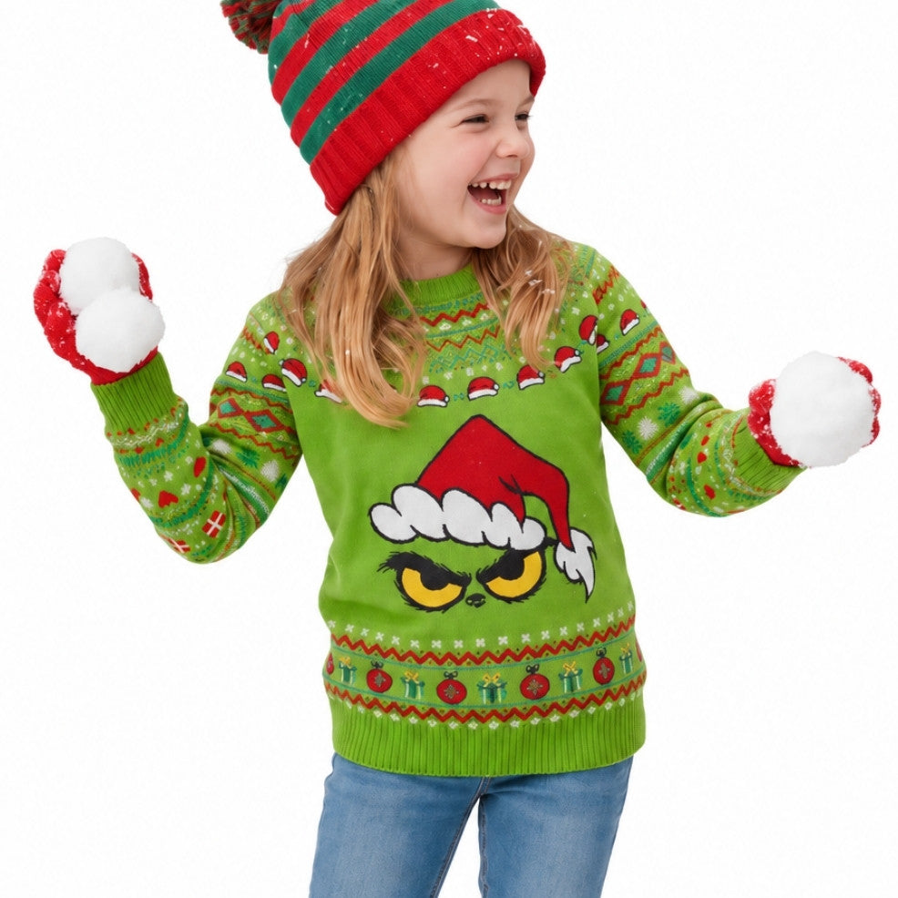 Camisola de Natal Grinch infantil