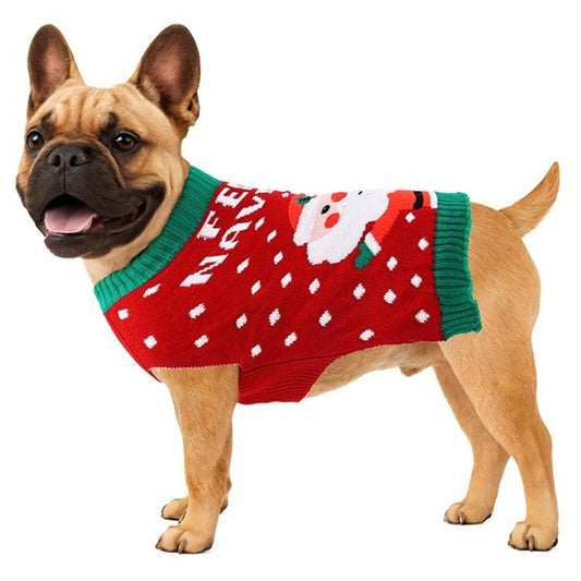 Camisola de Natal Pai Natal Copos para animal de estimação