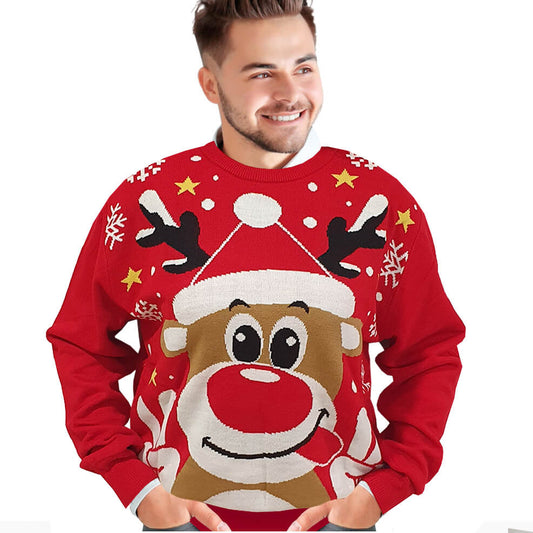 Sweater de Natal de Renas para grupo