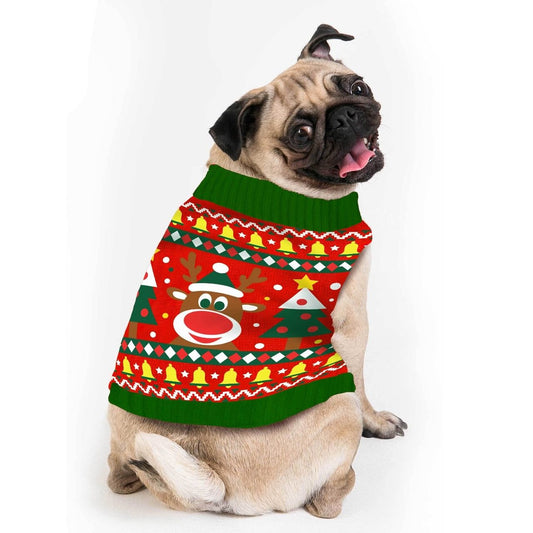 Camisola de Natal Rena para animal de estimação