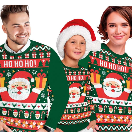 Sweater de Natal de Pai Natal para grupo