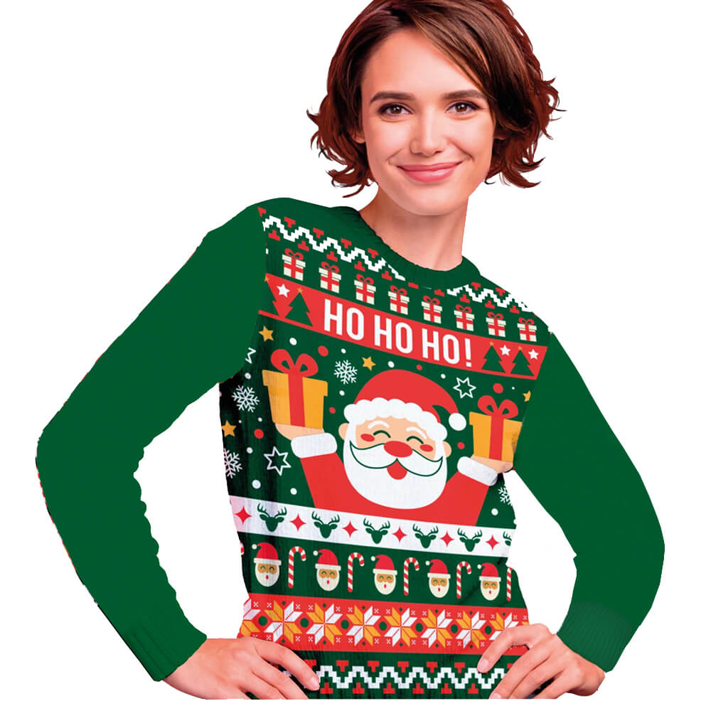 Sweater de Natal de Pai Natal para grupo