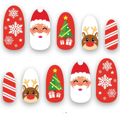 Kit de 10 Unhas de Natal