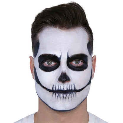 Kit de Maquilhagem Esqueleto Branco e Preto