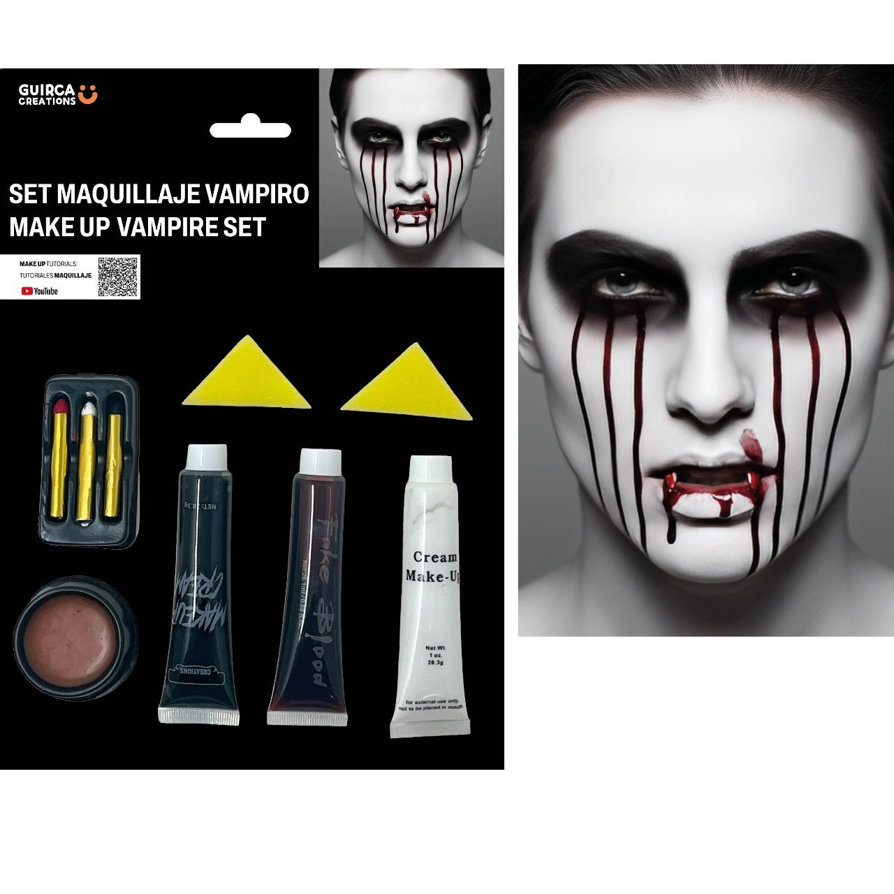 Kit Maquilhagem de Vampiro Sangrento