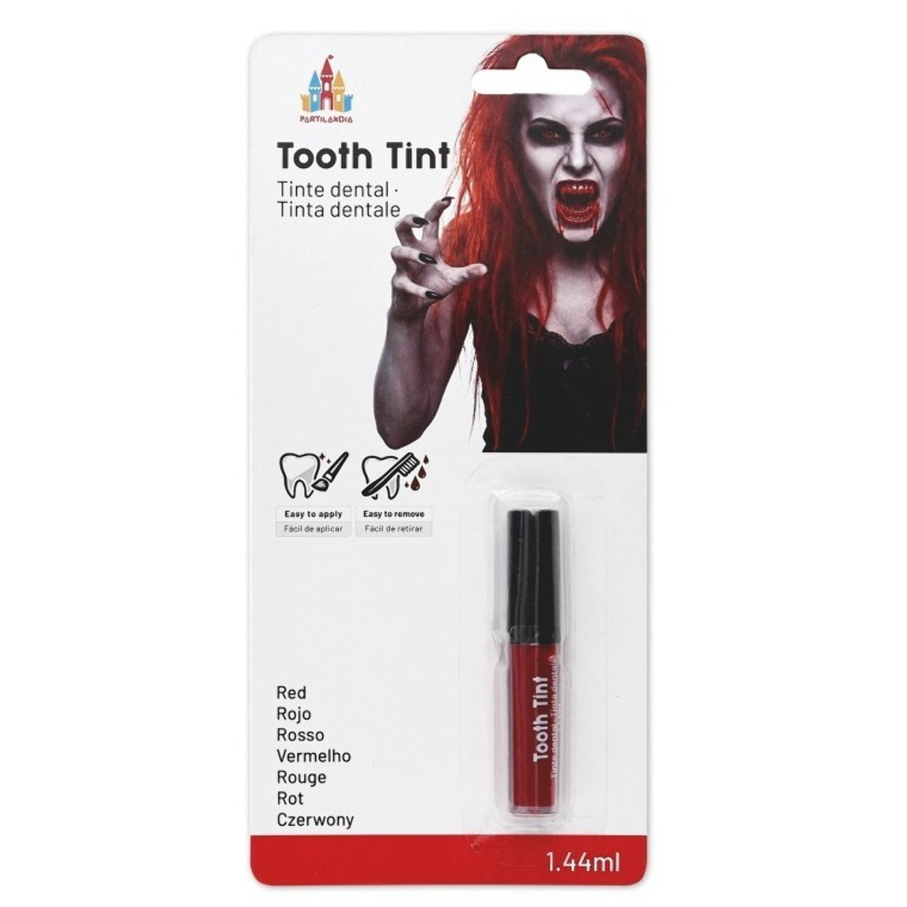 Laca Dental de cor Vermelha