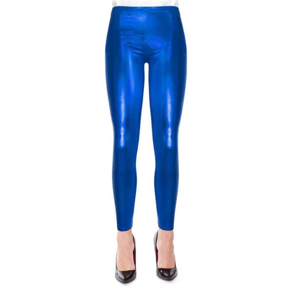 Leggings Azul Metalizado para adulto