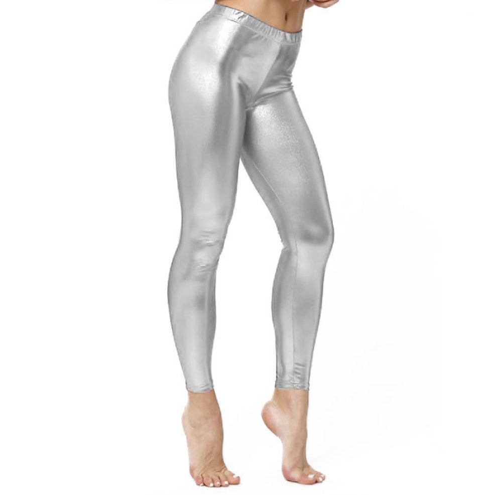Leggings Prateadas Metalizadas para adulto