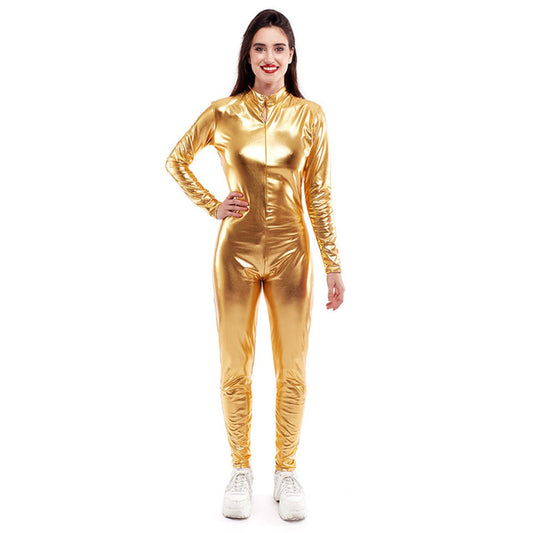 Maillot Dourado Metálico Adulto