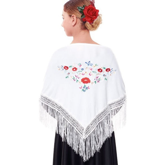 Xaile Branco Bordado infantil