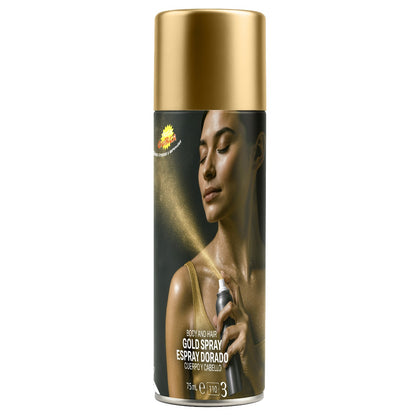 Maquilhagem em Spray Dourado