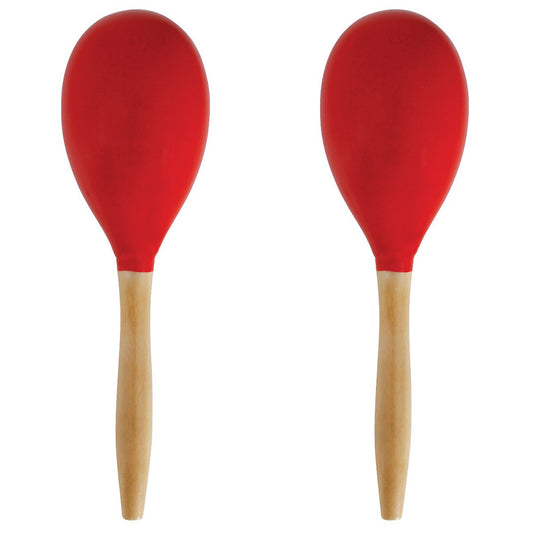 Maracas Vermelhas de Madeira