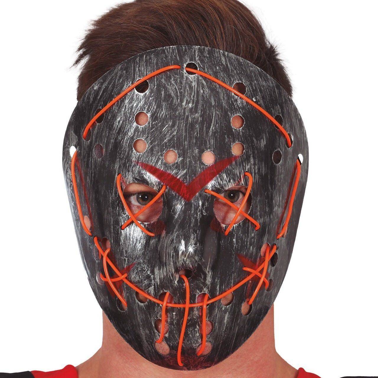 Máscara de Assassino Jason com Luz