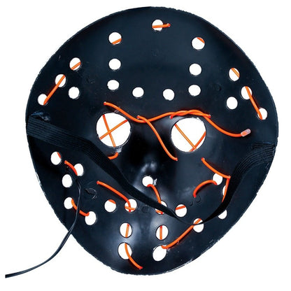 Máscara de Assassino Jason com Luz