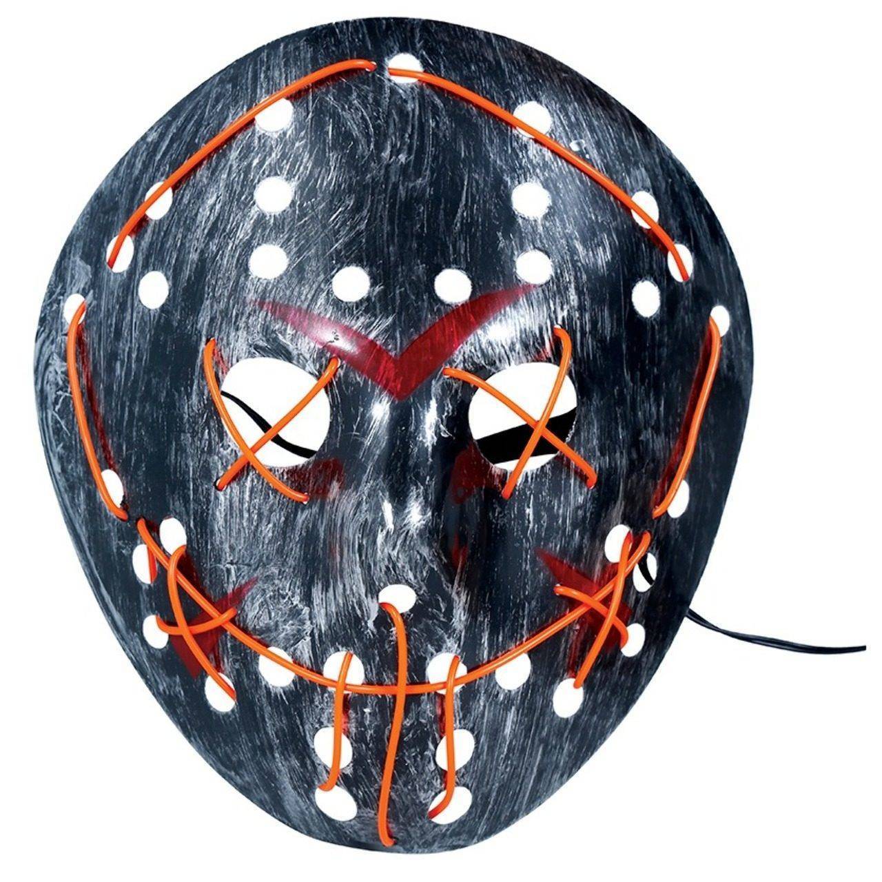 Máscara de Assassino Jason com Luz