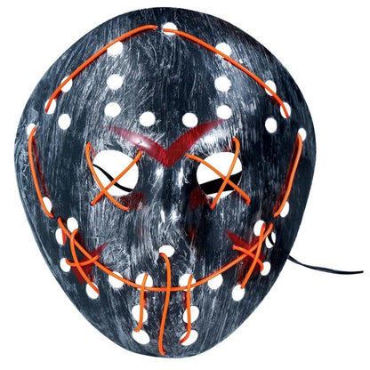 Máscara de Assassino Jason com Luz