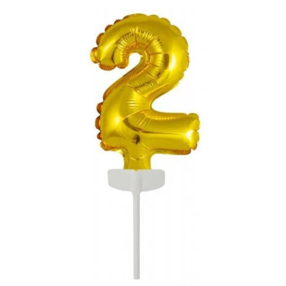 Mini Globo Número 2 Dourado