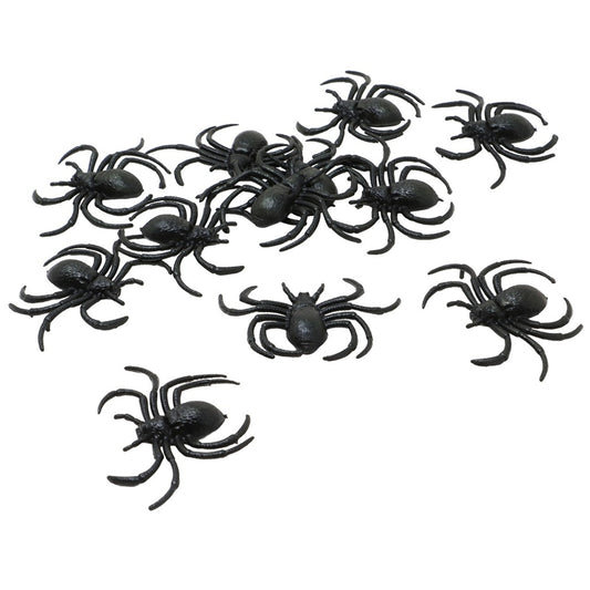 Pack de 12 Aranhas Pretas